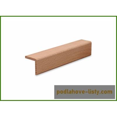Rohová lišta 37x37 buk surový